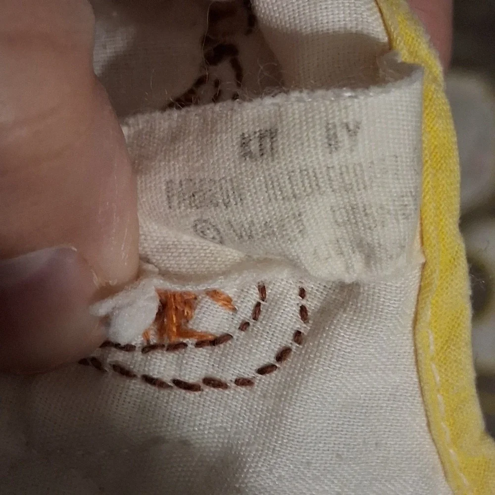 Vtg Disney Embroidered Cross-stitch Baby Bibs-Bambi Thumper Squirrel Lot Of 3‎